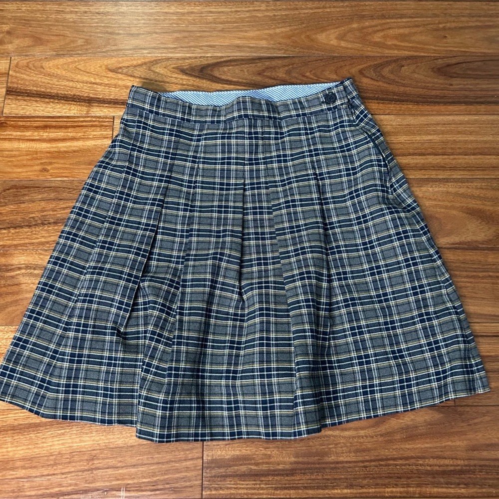 Tommy Hilfiger Womens Plaid Pleated Skort Preppy‎ Skirt anime cosplay